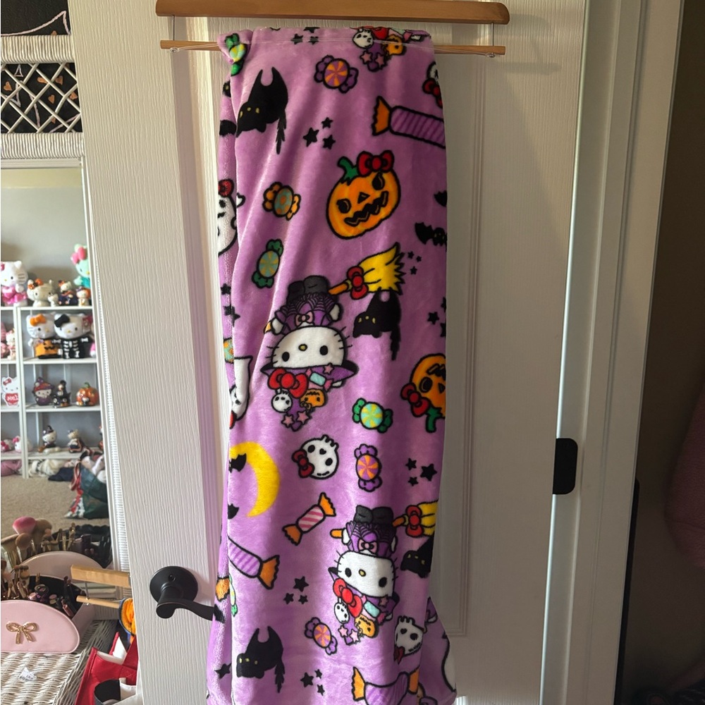 Purple Halloween Themed Blanket